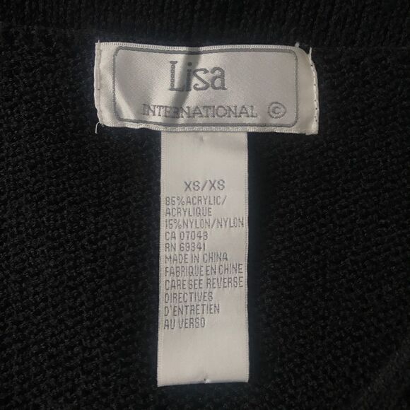 Lisa International Women's Knit Top | Sweater | Cardigan XS - Picture 7 of 8